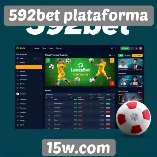 Funcionalidades da interface da 592bet