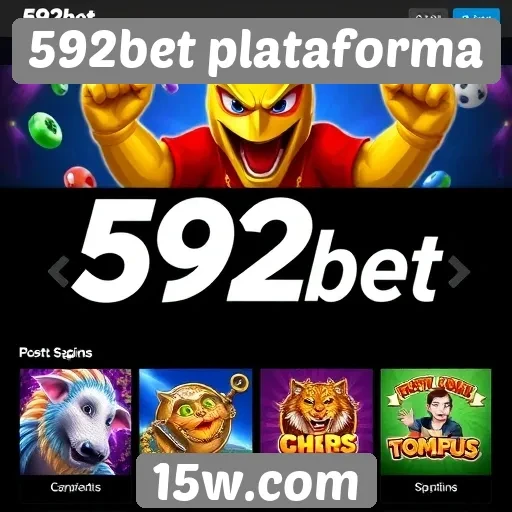 Variedade de jogos disponíveis no 592bet
